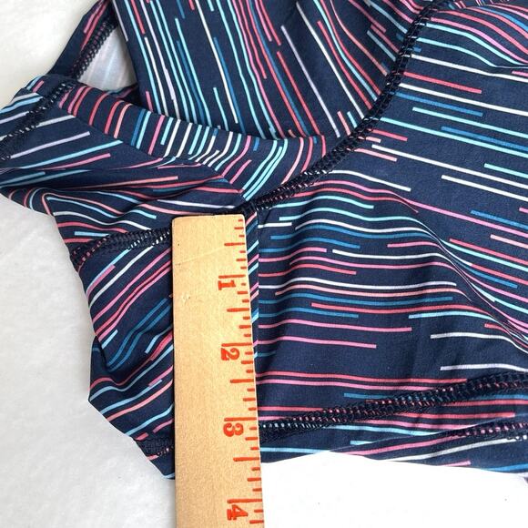 Athleta Ready Set Go Striped Running Shorts With Liner And Pockets Size Small - Picture 4 of 9